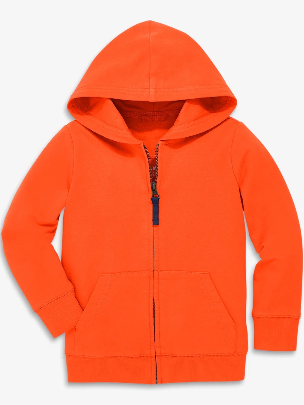 Kids Primary Zip Hoodie in Orange